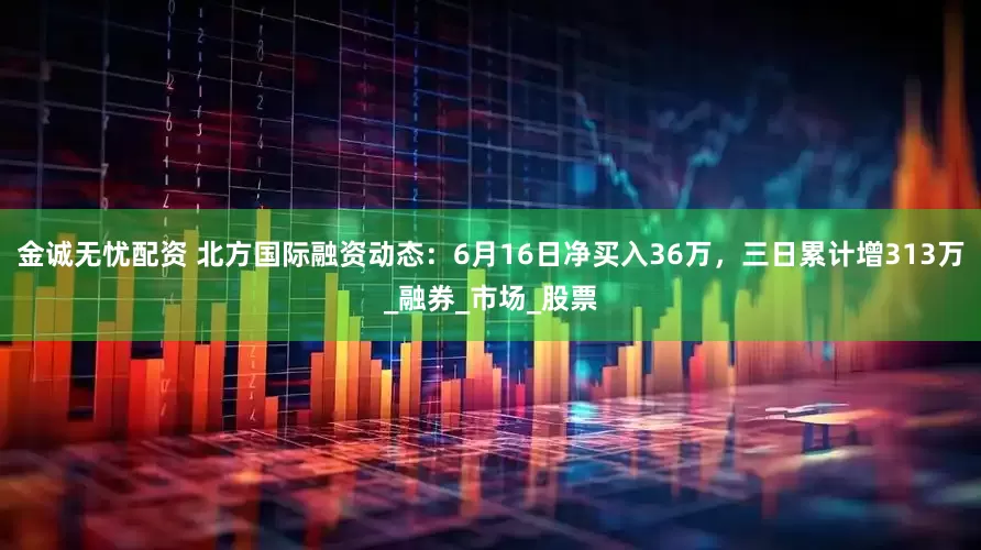 金诚无忧配资 北方国际融资动态：6月16日净买入36万，三日累计增313万_融券_市场_股票