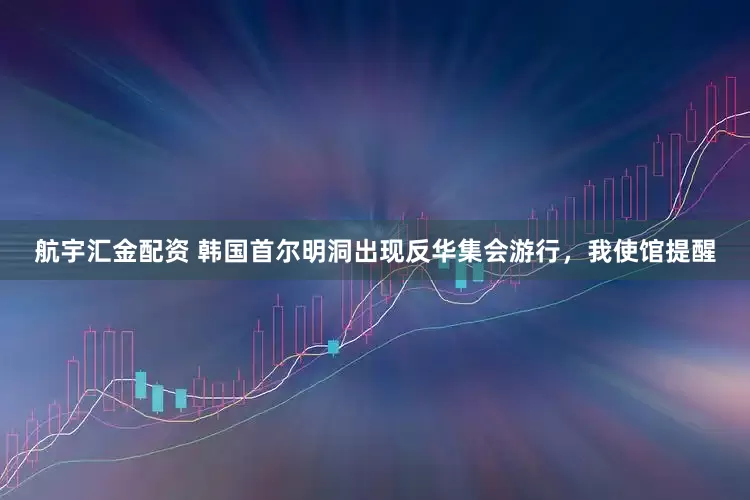 航宇汇金配资 韩国首尔明洞出现反华集会游行，我使馆提醒